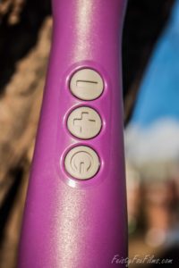 closeup of the power buttons on a Doxy original