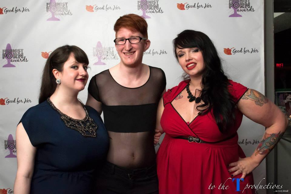 Taylor Posing with Claire Ah and Samatha Fraser at the Feminist Porn Awards 2015