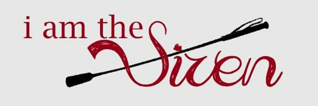Banner image saying "The Siren" in red with a riding crop diagonally intersecting the words