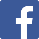 Facebook logo of a lowevercase f inside a blue square