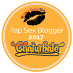 A badge for Molly's Daily Kiss's 2017 Top Sex Blogger contest